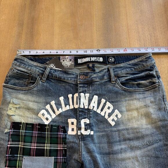 New Billionaire Boys Club 42x33 Slim BB Clubhouse Stretch Button‎ Fly Jeans - Picture 3 of 15